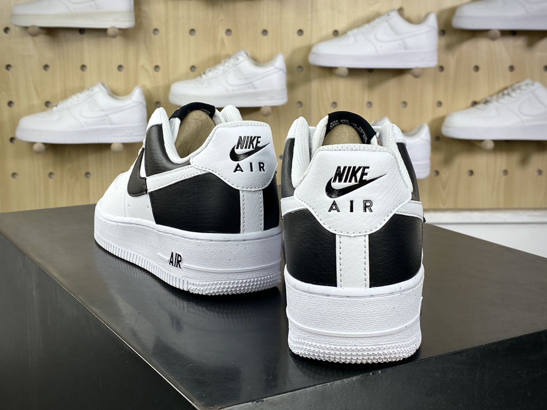 200 耐克Nike By You Air Force 1'07 Low Retro SP空军一号板鞋“黑白拼接”HF9096-100