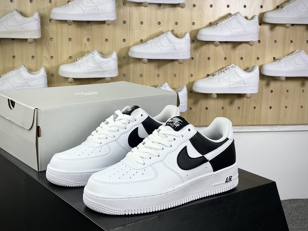 200 耐克Nike By You Air Force 1'07 Low Retro SP空军一号板鞋“黑白拼接”HF9096-100