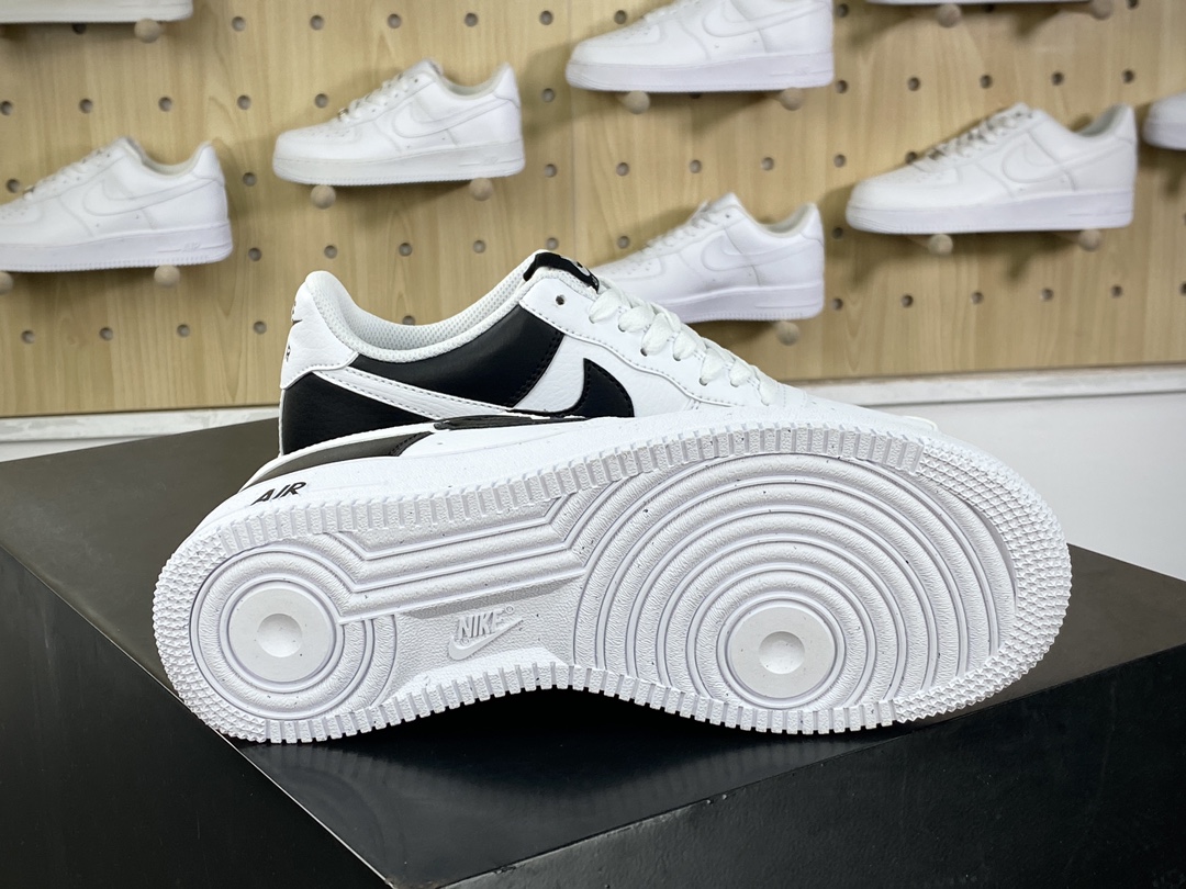 200 耐克Nike By You Air Force 1'07 Low Retro SP空军一号板鞋“黑白拼接”HF9096-100