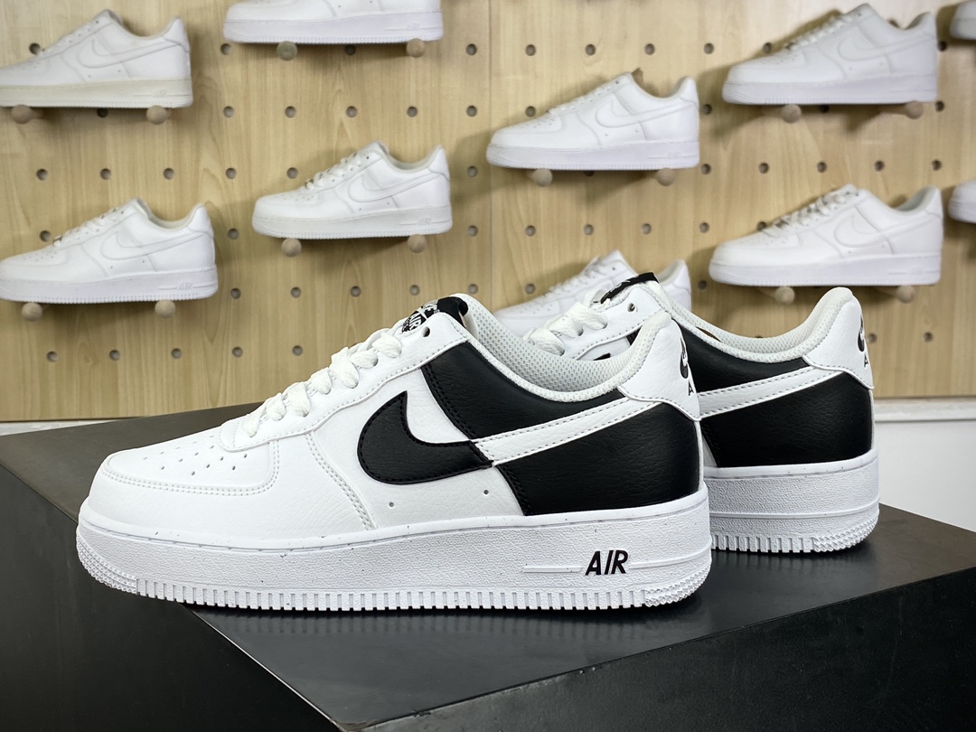 200 耐克Nike By You Air Force 1'07 Low Retro SP空军一号板鞋“黑白拼接”HF9096-100