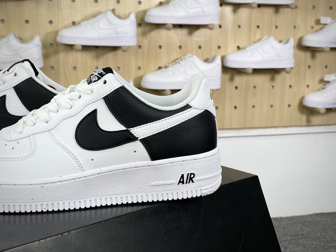 200 耐克Nike By You Air Force 1'07 Low Retro SP空军一号板鞋“黑白拼接”HF9096-100