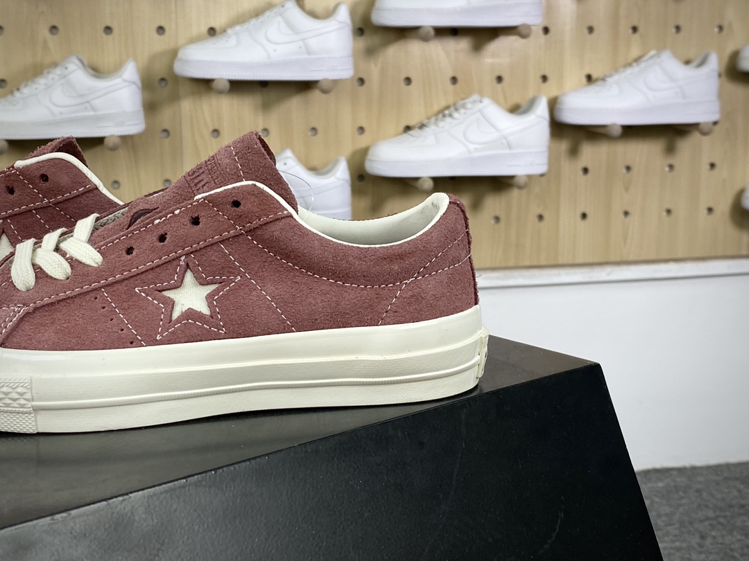 160 匡威Converse One Star Pro Vintage Suede OX”Cave Shadow Mauve”一星硫化板鞋“翻毛红土褐白”A06890C