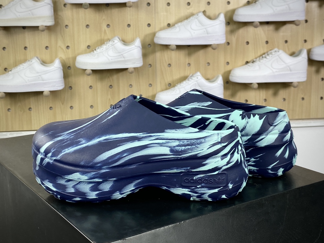 Adidas Adifom Stan Smith Platform Mule ”Night Indigo/Clear Mint” Smith Sandal-Style Slippers ”Night Indigo Clear Mint” ID5812
