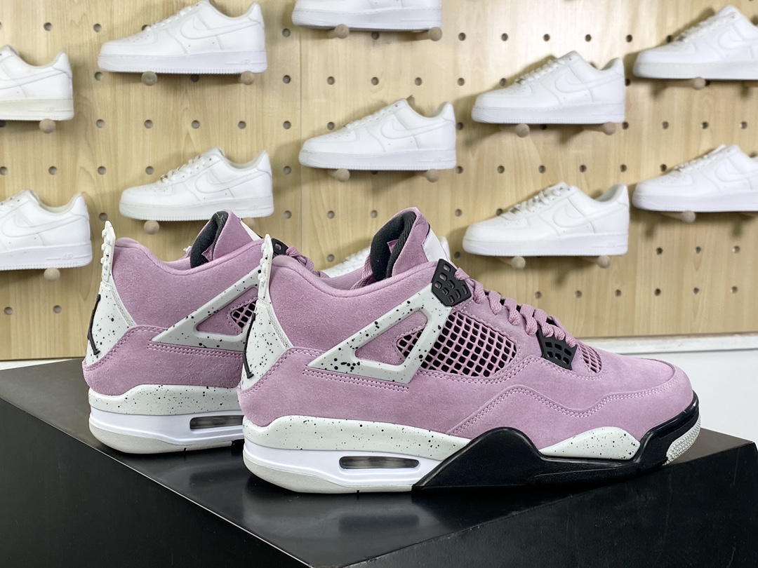 380 耐克Nike Wmns Air Jordan 4 Retro”Orchid”迈克尔·乔丹AJ4代中帮篮球鞋“兰花淡紫粉色”AQ9129-501