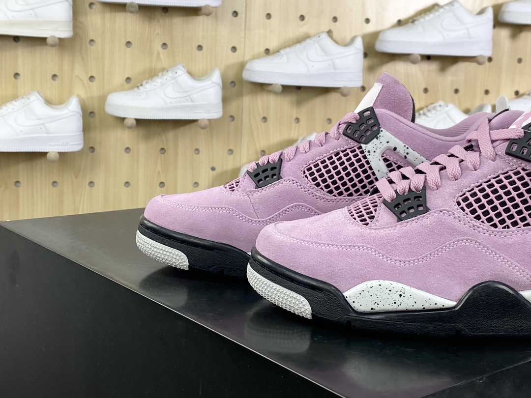 380 耐克Nike Wmns Air Jordan 4 Retro”Orchid”迈克尔·乔丹AJ4代中帮篮球鞋“兰花淡紫粉色”AQ9129-501