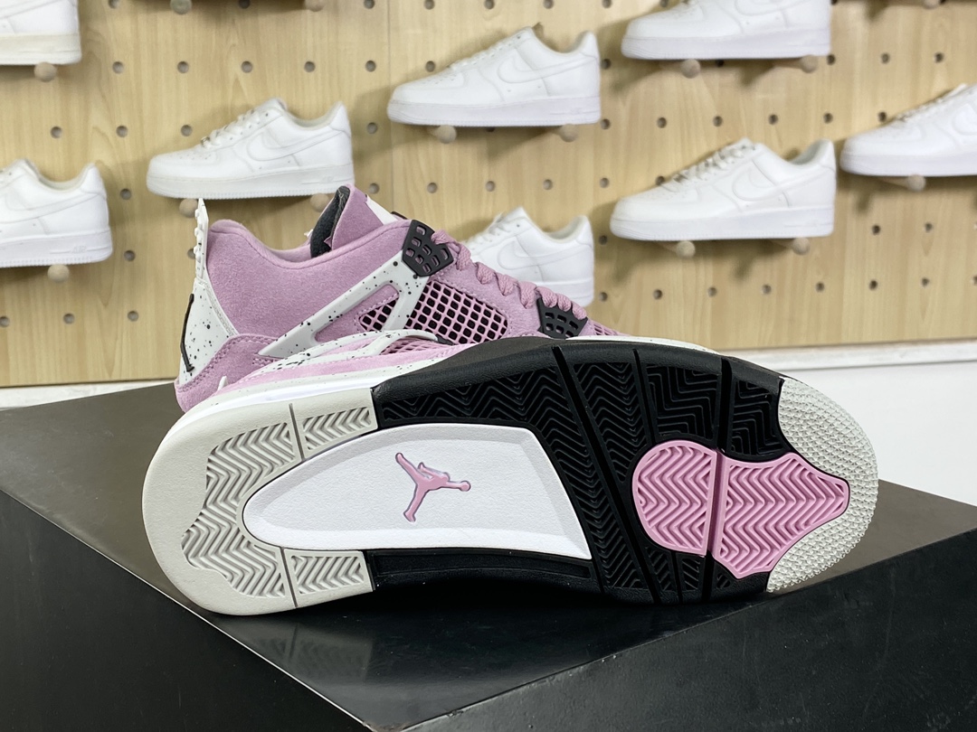 380 耐克Nike Wmns Air Jordan 4 Retro”Orchid”迈克尔·乔丹AJ4代中帮篮球鞋“兰花淡紫粉色”AQ9129-501