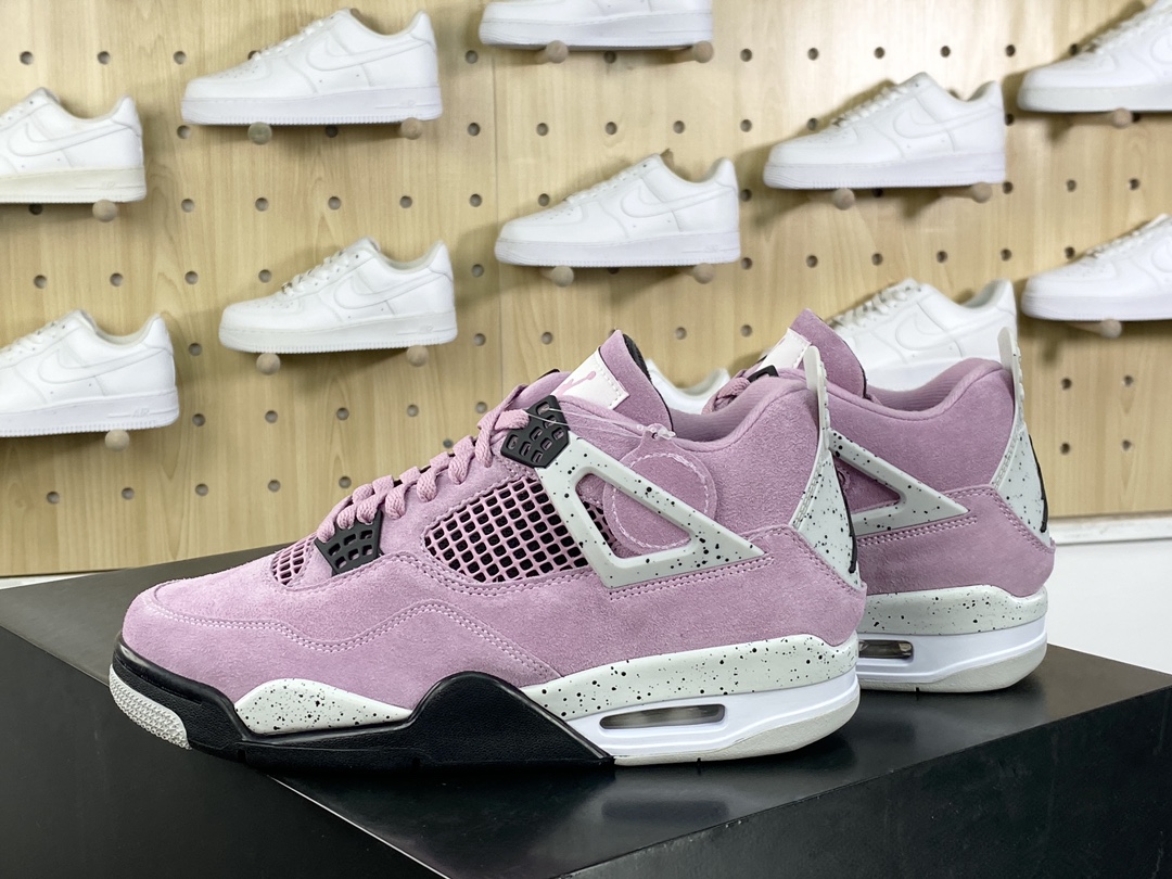 380 耐克Nike Wmns Air Jordan 4 Retro”Orchid”迈克尔·乔丹AJ4代中帮篮球鞋“兰花淡紫粉色”AQ9129-501