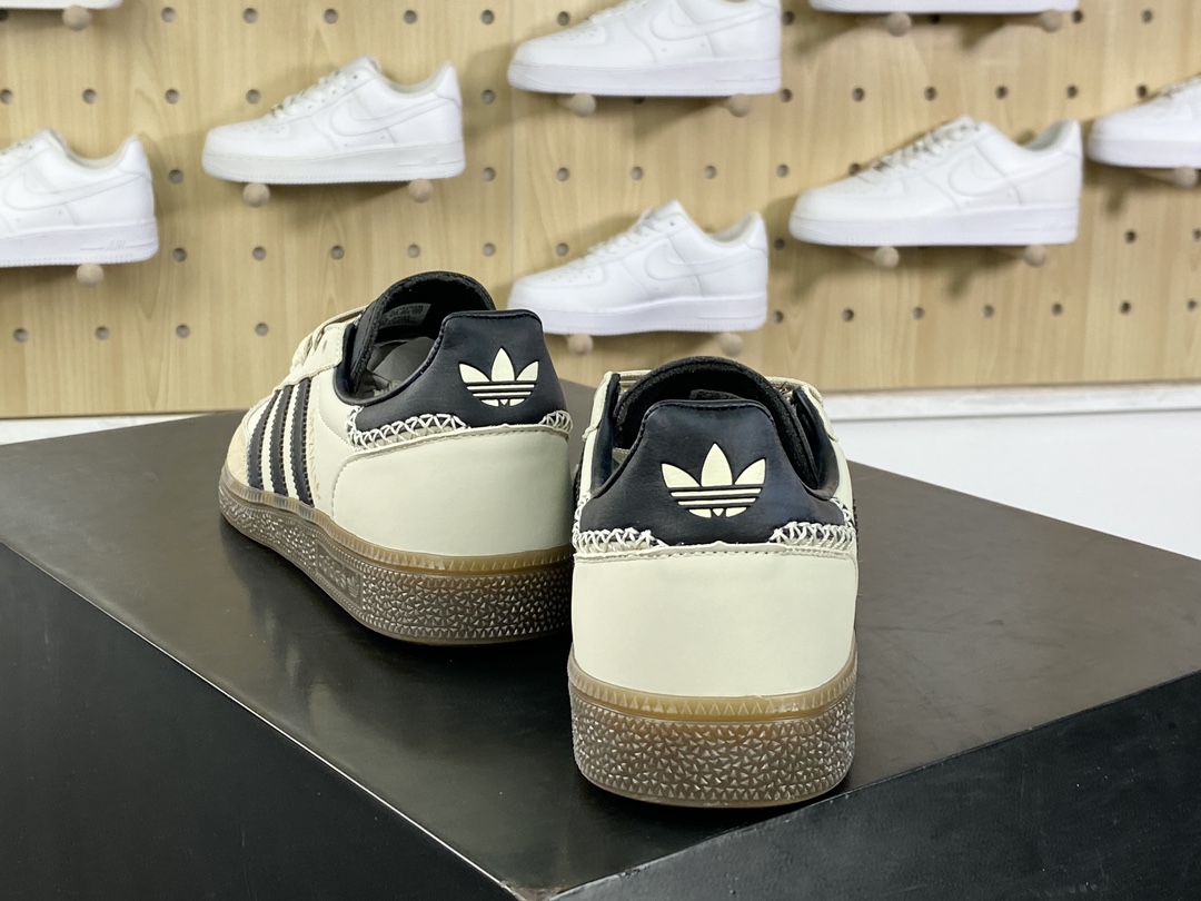 Adidas Originals Handball SPZL Handball Player Sneakers ”Leather Beige Black Stitching Caramel Sole” IE3698