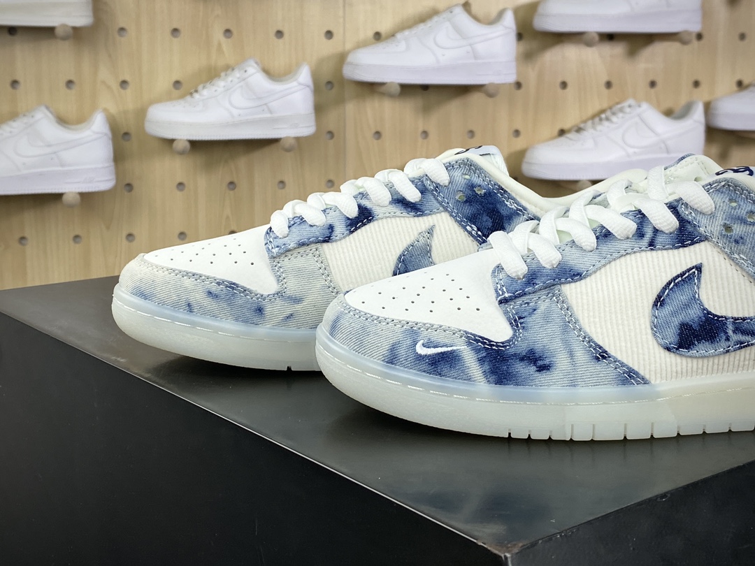 280 斯图西/Stussy x Nike By You SB Dunk Low Retro SP扣篮板鞋“米白水洗蓝斯图西LOGO”JH8039-937