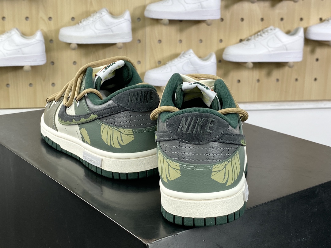 280 耐克Nike Air Jordan 1 Low”Jungle Crossing”AJ1乔丹一代篮球鞋“绿灰白绿野浮渊绑绳”553558-040