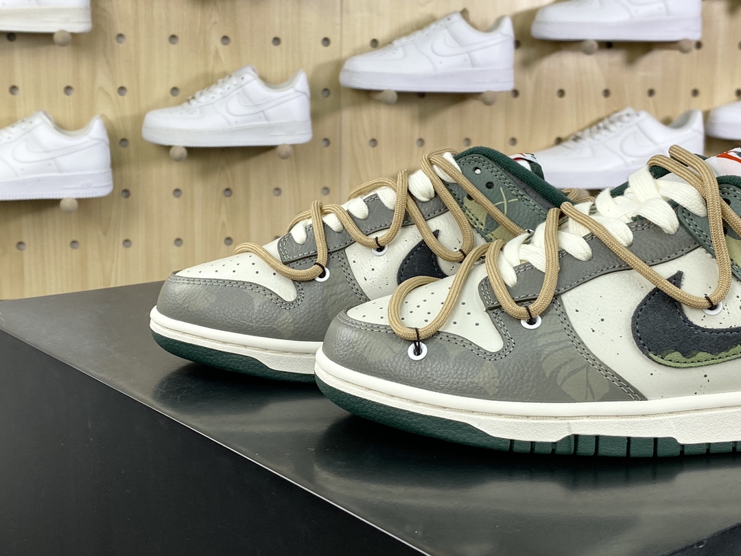 280 耐克Nike Air Jordan 1 Low”Jungle Crossing”AJ1乔丹一代篮球鞋“绿灰白绿野浮渊绑绳”553558-040