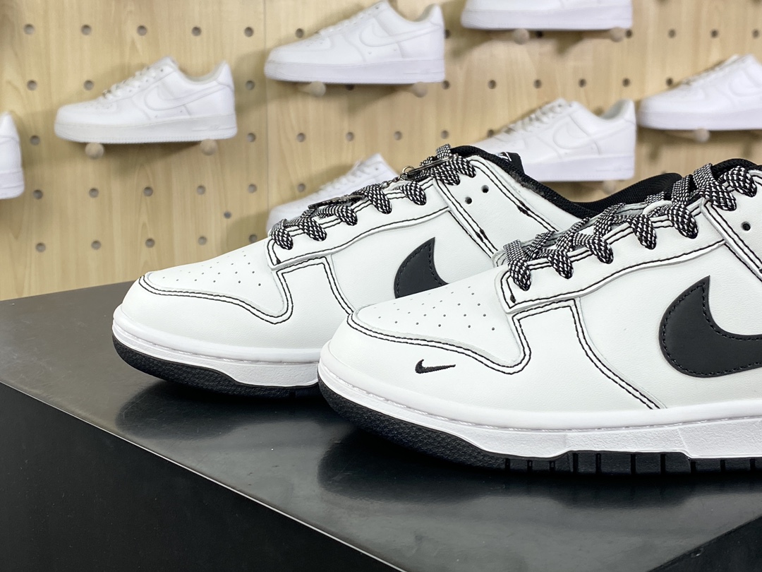 280 Nike By You SB Dunk Low Retro SP扣篮系列低帮滑板板鞋“联名米白黑车线”FC1688-137