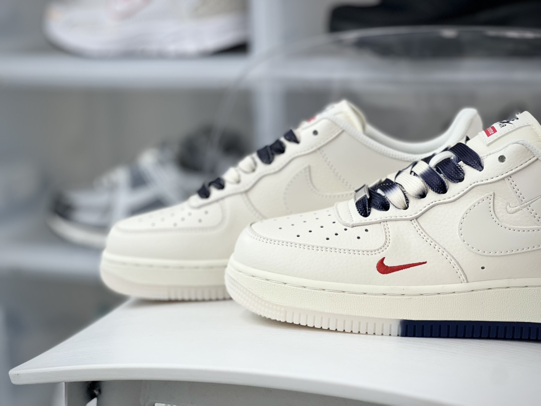 260 Nike Air Force 1'07 Low"Sliver/White/Swan"空军一号板鞋“米白”XZ6188-001