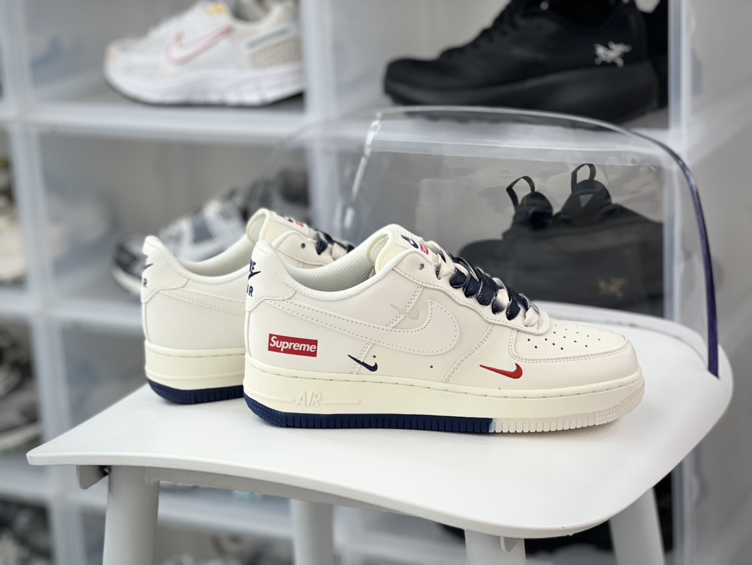 260 Nike Air Force 1'07 Low"Sliver/White/Swan"空军一号板鞋“米白”XZ6188-001