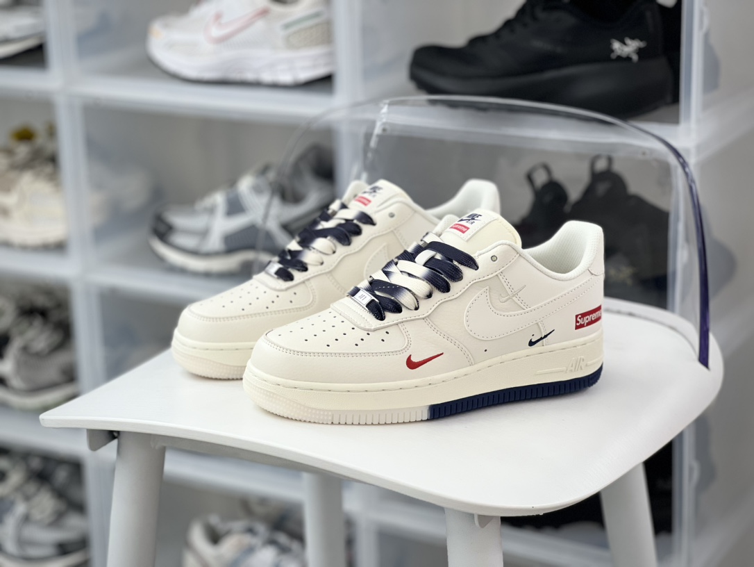 260 Nike Air Force 1’07 Low”Sliver/White/Swan”空军一号板鞋“米白”XZ6188-001