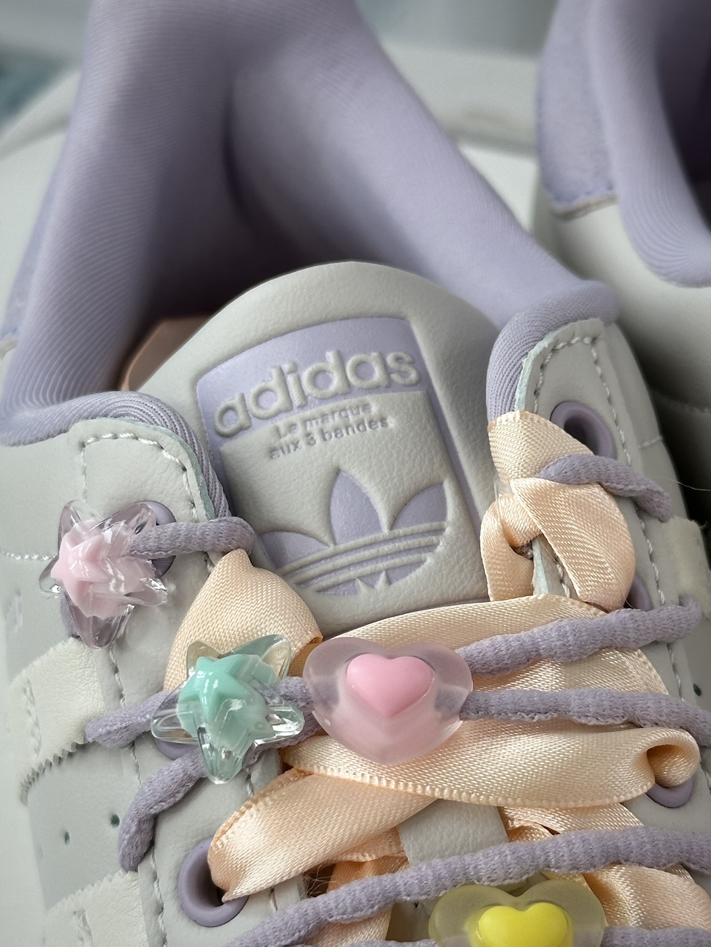 220 三叶草Adidas Originals Superstar"Grey Purple"经典板鞋“皮革淡灰紫鞋饰”IF1804