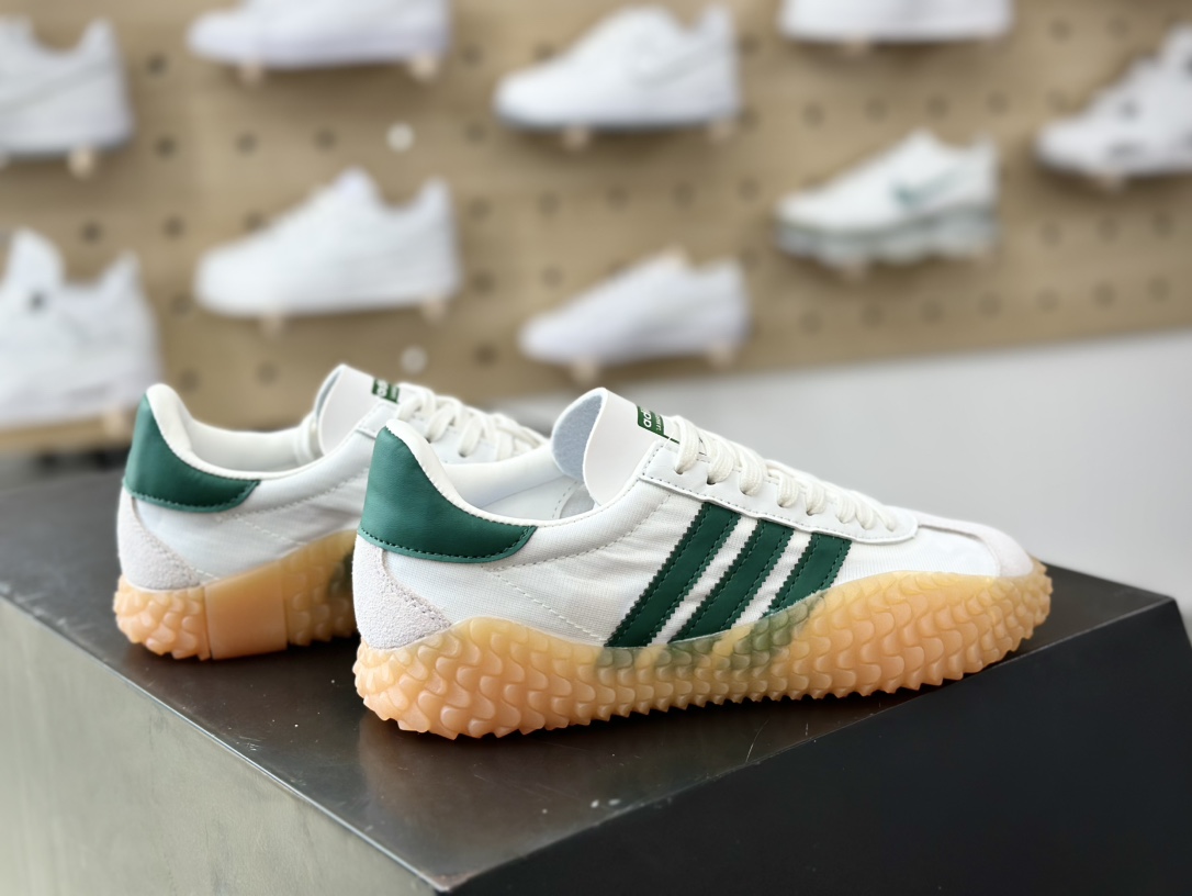 240 adidas Kamanda Country Low”Collegiate Green”卡曼达慢跑鞋“白深绿生胶底”G26797