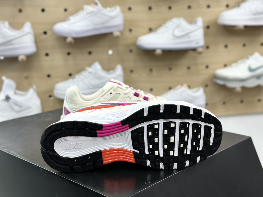 220 耐克Nike P-6000”Beige/Orange/Purple”系列低帮复古老爹慢跑鞋“奶白橙紫”CW1351-100