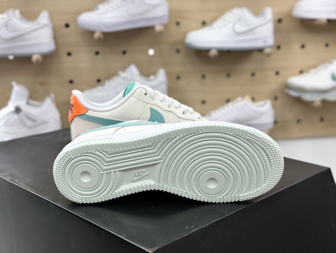 200 耐克Nike Air Force 1'07 Low”Be The One”空军一号低帮板鞋“拼色米白薄荷蓝橙”HM3728-131