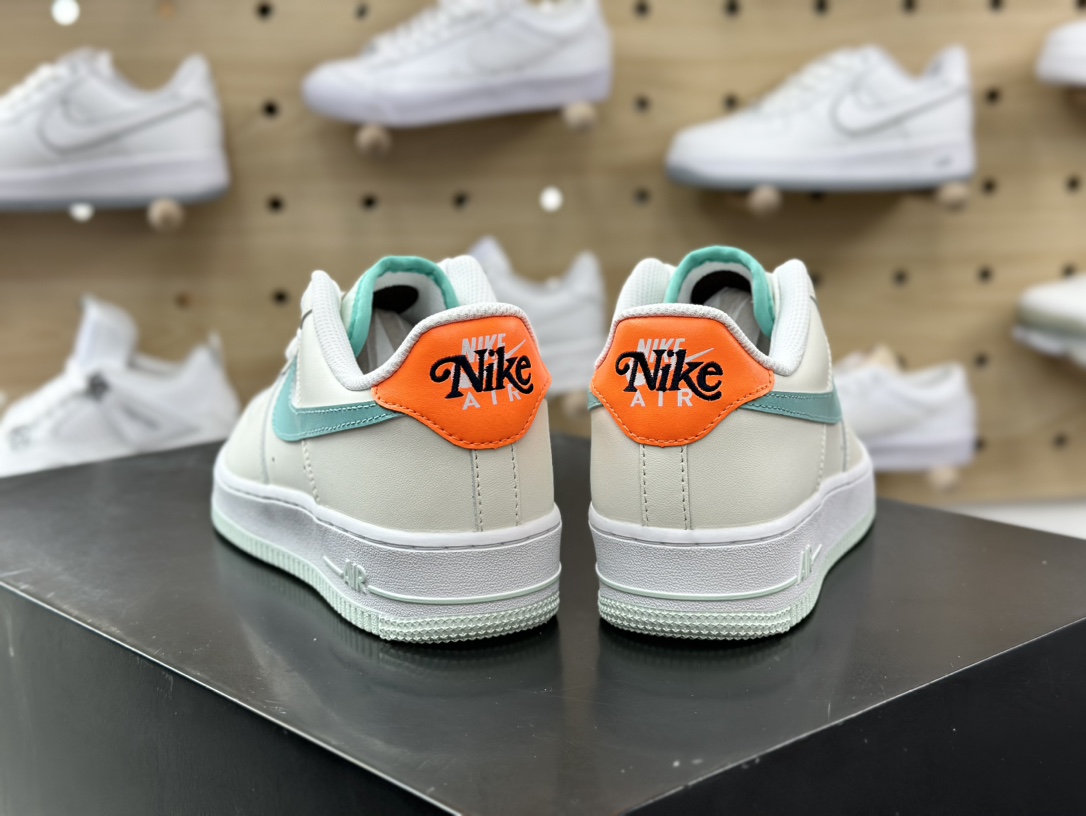 200 耐克Nike Air Force 1'07 Low”Be The One”空军一号低帮板鞋“拼色米白薄荷蓝橙”HM3728-131