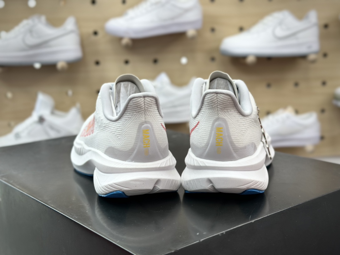 200 Hoka One One Mach 6 Low 马赫6代系列低帮全马竞速慢跑鞋“网织白红蓝”1147810/WNCL
