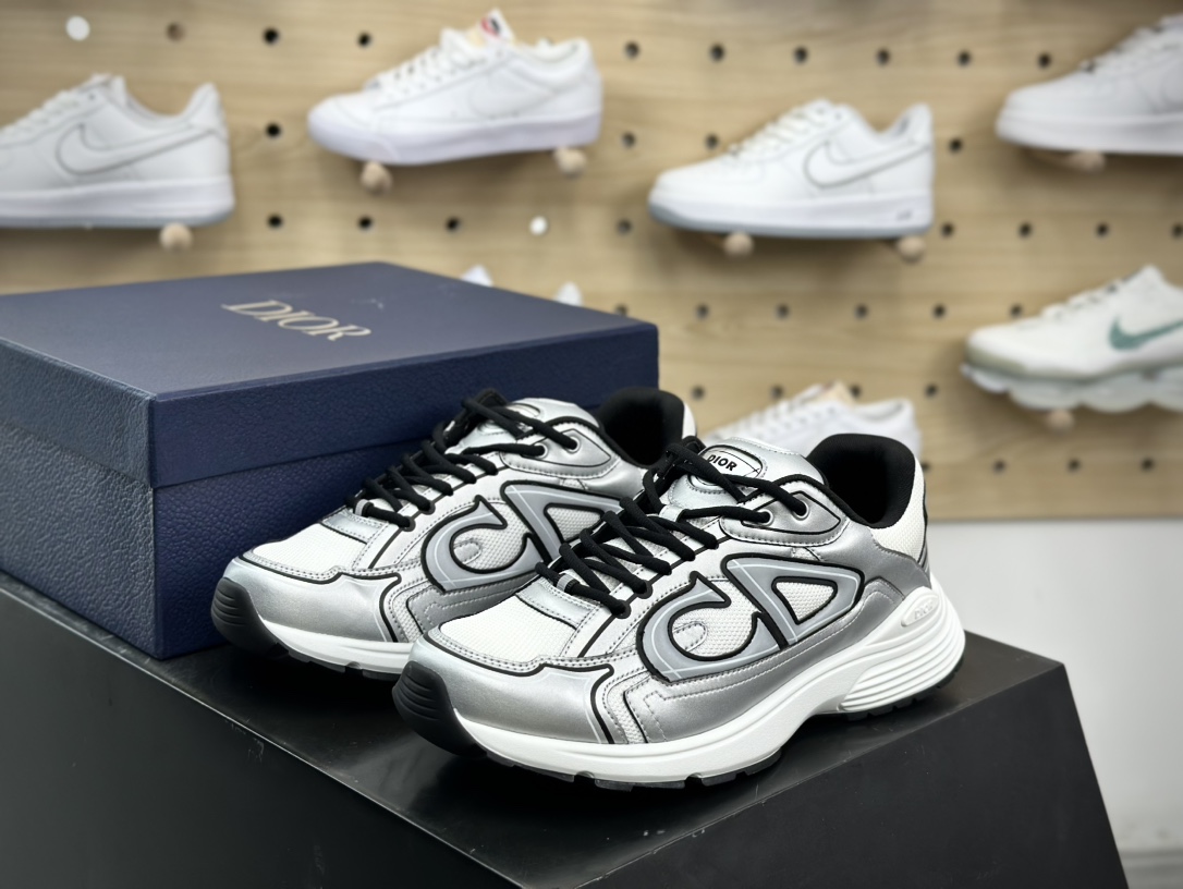 480 迪奥/Dior B30 Low-Top Sneaker B30系列低帮经典老爹风系带复古休闲运动慢跑鞋