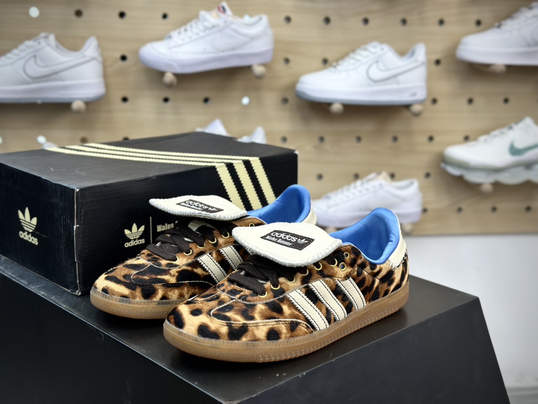 220  Adidas Originals Samba Classic”Pony Leopard”桑巴舞板鞋“联名棕黄米白马毛生胶底”IE0578