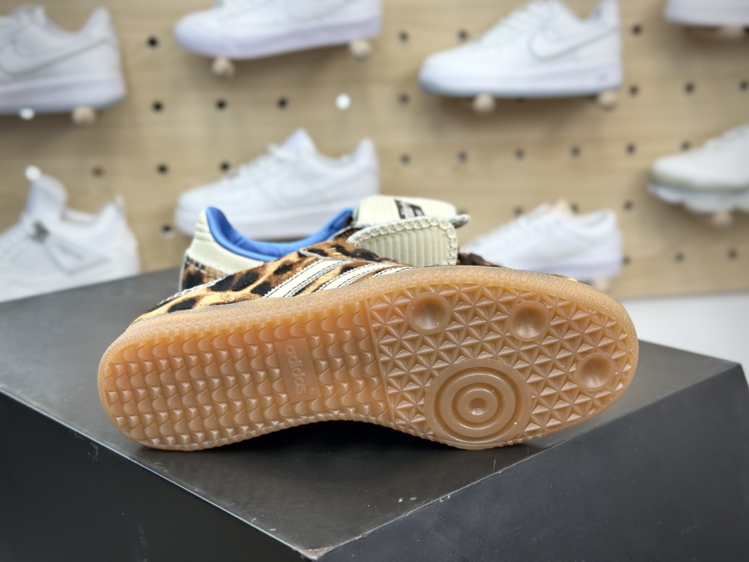 220  Adidas Originals Samba Classic”Pony Leopard”桑巴舞板鞋“联名棕黄米白马毛生胶底”IE0578