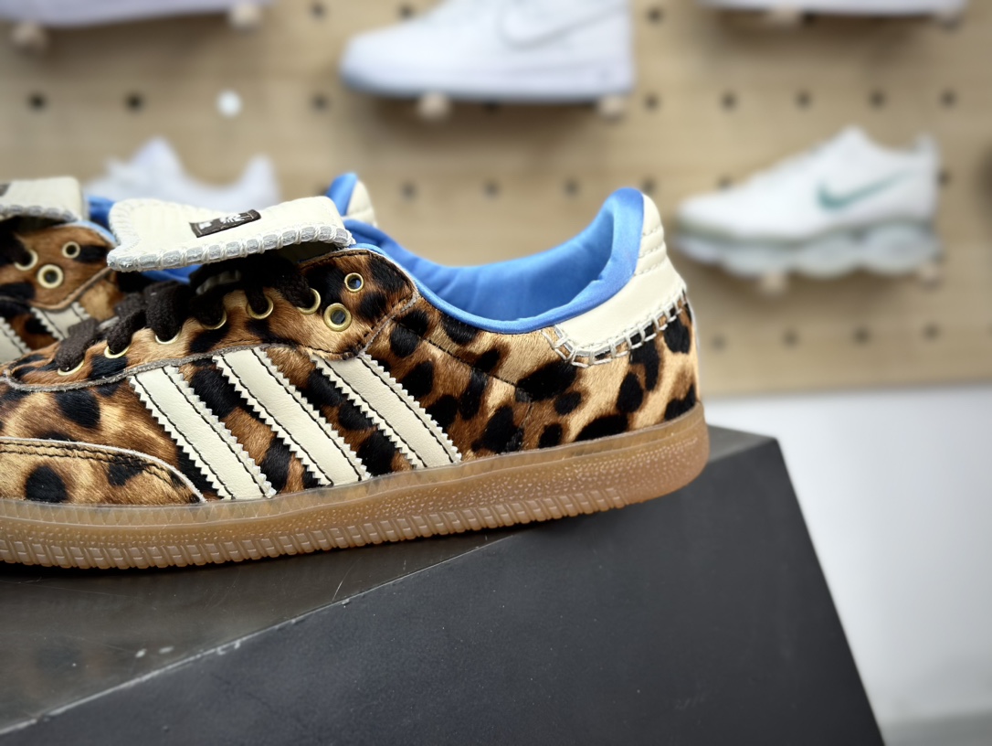 220  Adidas Originals Samba Classic”Pony Leopard”桑巴舞板鞋“联名棕黄米白马毛生胶底”IE0578