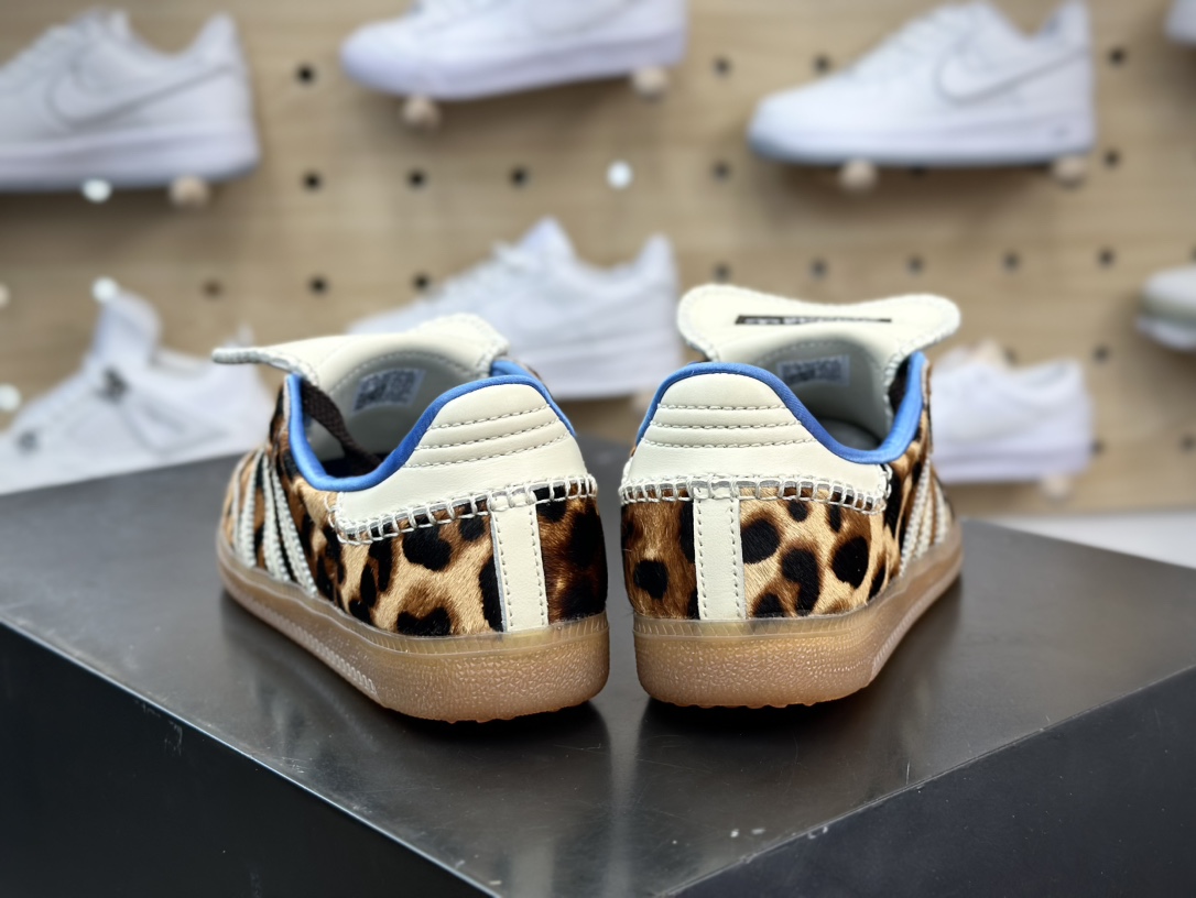 220  Adidas Originals Samba Classic”Pony Leopard”桑巴舞板鞋“联名棕黄米白马毛生胶底”IE0578