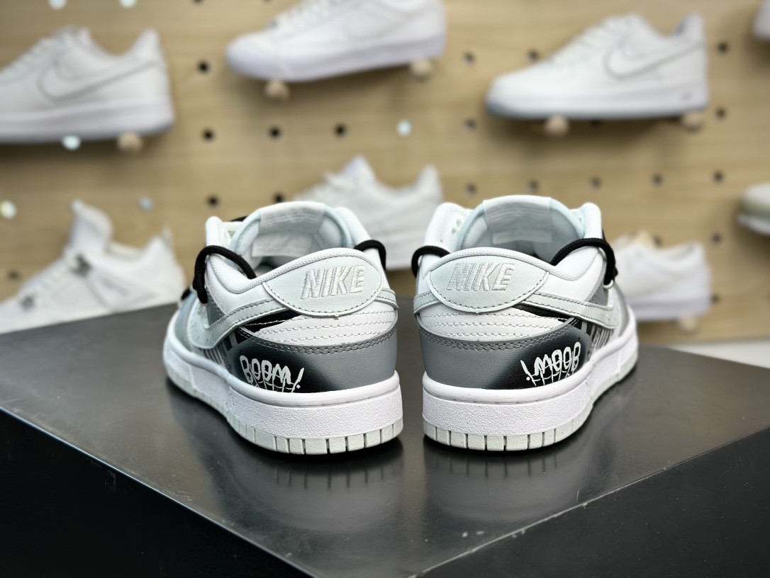 300 男女鞋DIY纯原（P24）Nike SB Dunk Low 泼墨涂鸦 克罗心  DV0831-101