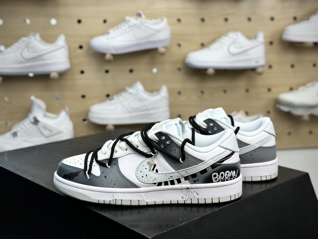 300 男女鞋DIY纯原（P24）Nike SB Dunk Low 泼墨涂鸦 克罗心  DV0831-101