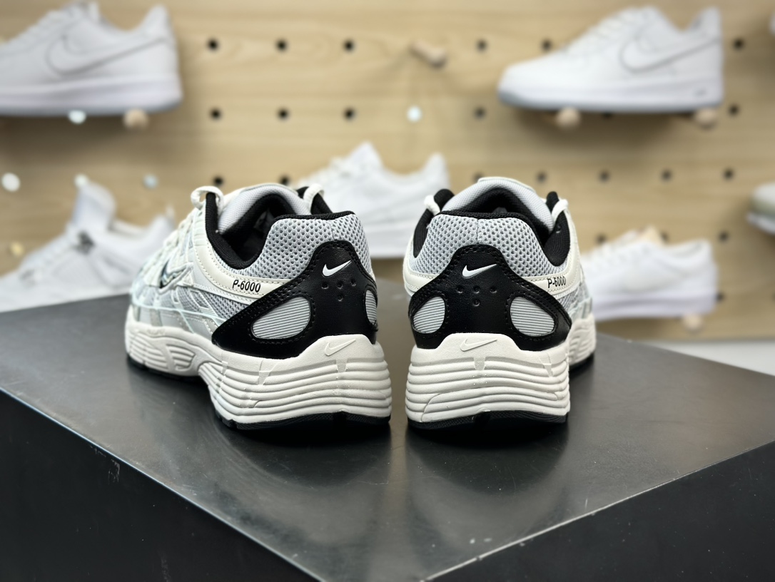 220 耐克Nike P-6000”NPlatinum Tint Black”系列低帮复古舒适慢跑鞋“米灰黑”HJ3488-001