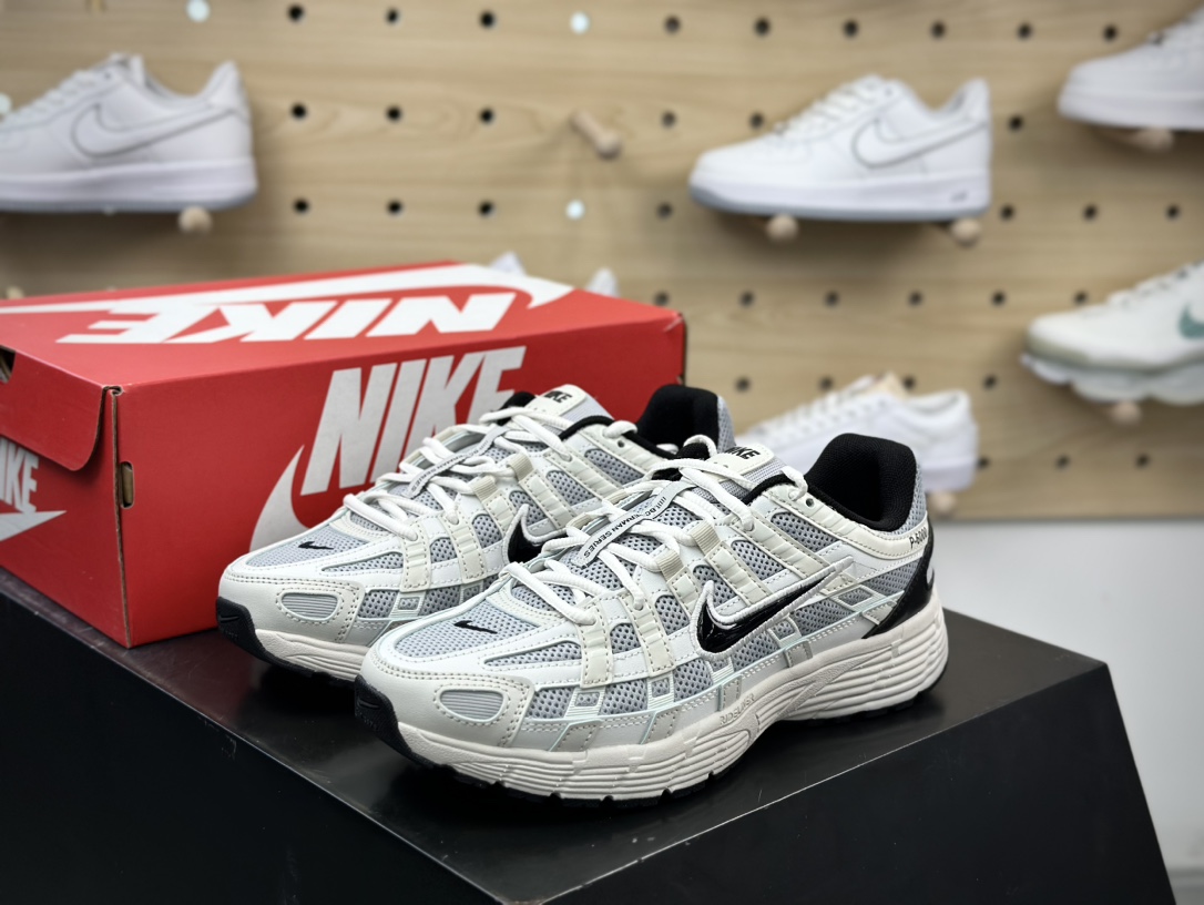 220 耐克Nike P-6000”NPlatinum Tint Black”系列低帮复古舒适慢跑鞋“米灰黑”HJ3488-001