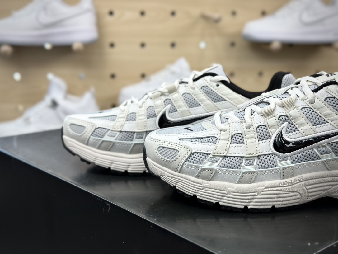 220 耐克Nike P-6000”NPlatinum Tint Black”系列低帮复古舒适慢跑鞋“米灰黑”HJ3488-001