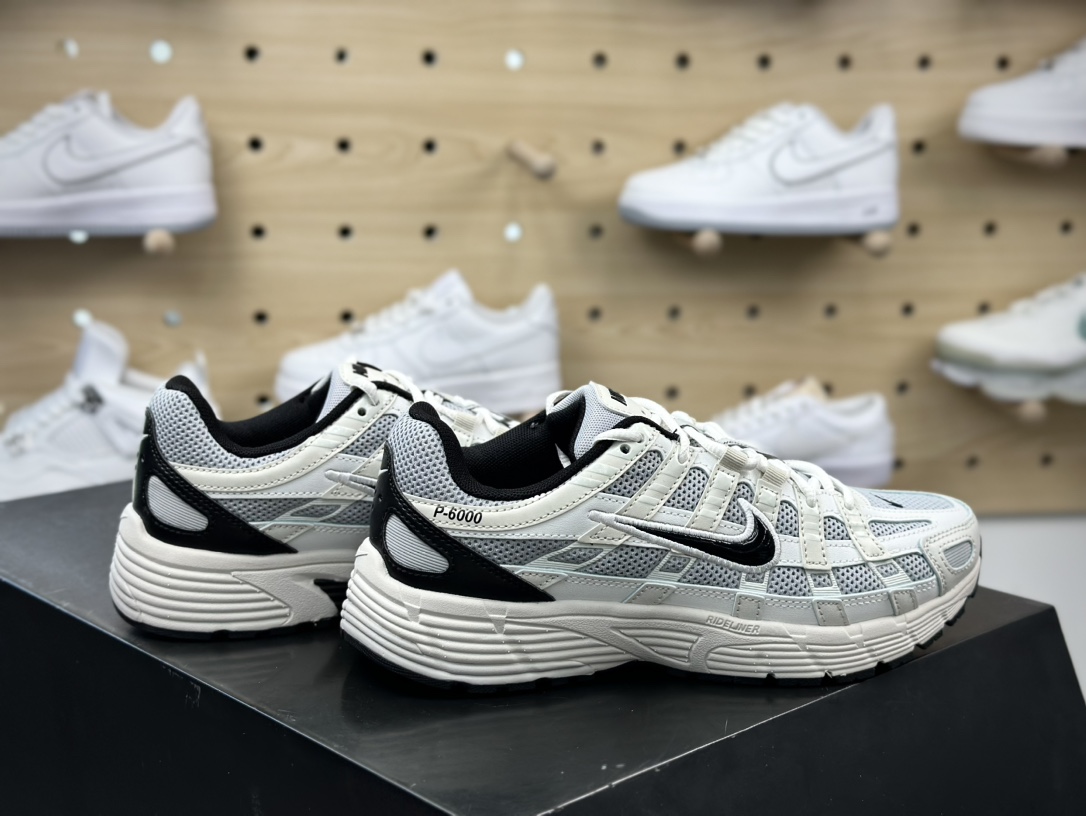 220 耐克Nike P-6000”NPlatinum Tint Black”系列低帮复古舒适慢跑鞋“米灰黑”HJ3488-001