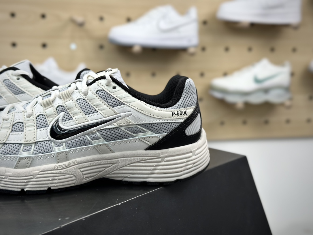 220 耐克Nike P-6000”NPlatinum Tint Black”系列低帮复古舒适慢跑鞋“米灰黑”HJ3488-001