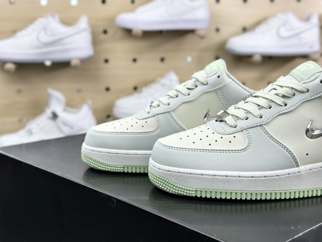 耐克Nike Air Force 1 '07 Next Nature SE ”Sea Glass/Light Silver”空军一号板鞋“海玻璃灰绿银小钩”FN8540-001