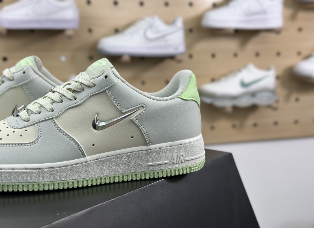 耐克Nike Air Force 1 '07 Next Nature SE ”Sea Glass/Light Silver”空军一号板鞋“海玻璃灰绿银小钩”FN8540-001