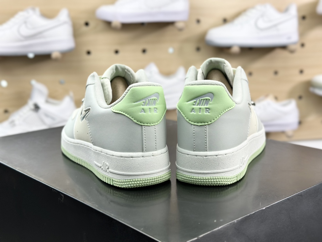 耐克Nike Air Force 1 '07 Next Nature SE ”Sea Glass/Light Silver”空军一号板鞋“海玻璃灰绿银小钩”FN8540-001