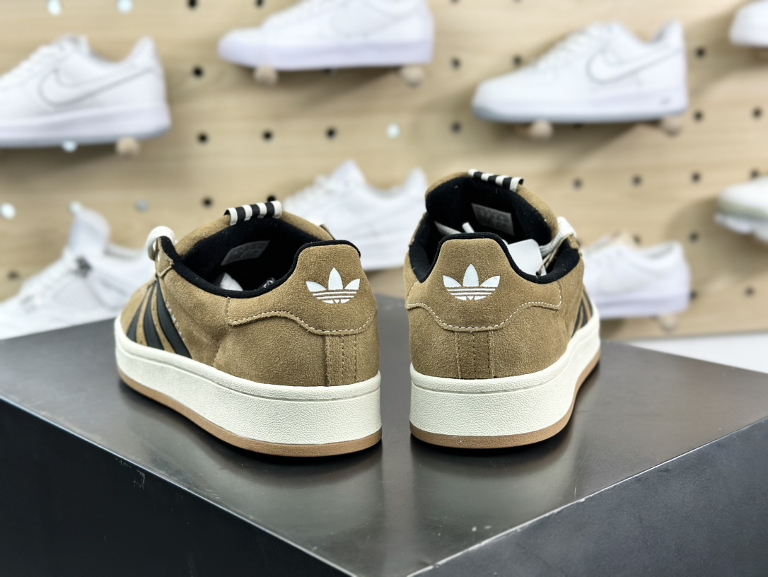 Crude x Adidas Originals Campus 00s”Brown Desert”学院板鞋“联名摩卡棕黑”IE2175