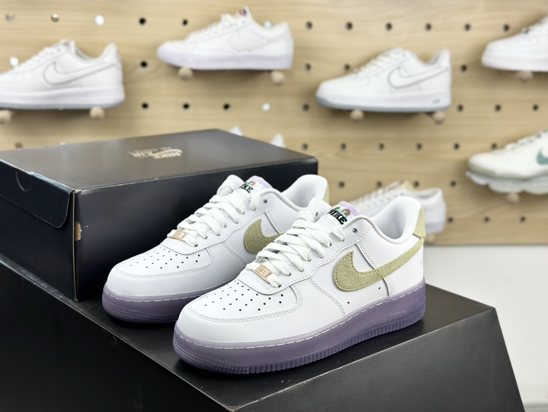 耐克Nike Air Force 1 ’07 Low LX”White Grape”空军一号低帮运动板鞋“纯彩白灰紫葡萄紫”HF5719-139