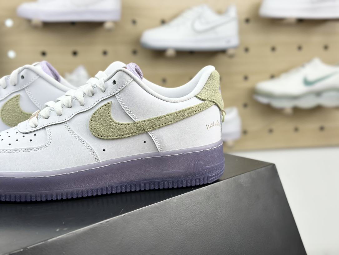 耐克Nike Air Force 1 '07 Low LX”White Grape”空军一号低帮运动板鞋“纯彩白灰紫葡萄紫”HF5719-139