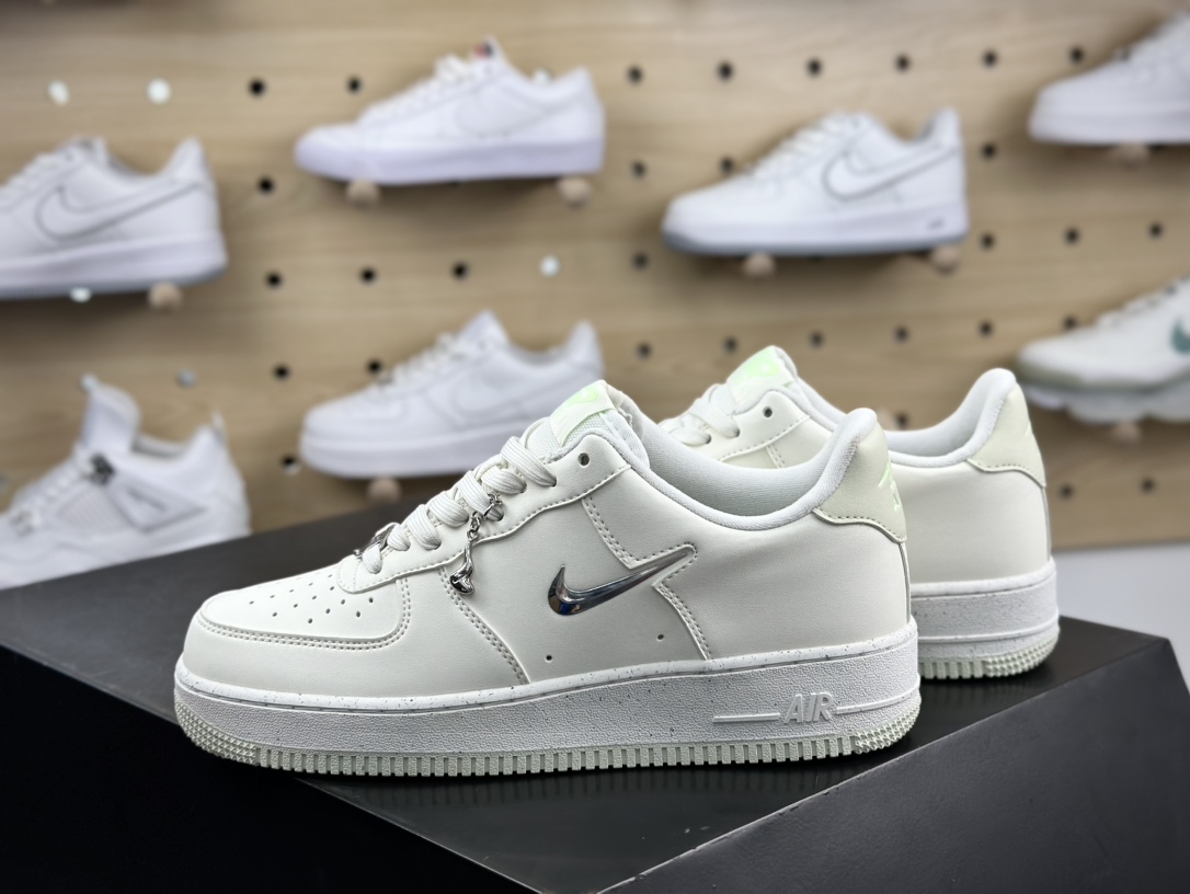 耐克Nike Air Force 1 '07 Next Nature SE ”Sea Glass/Light Silver”空军一号板鞋“海玻璃米白银小钩”FN8540-100