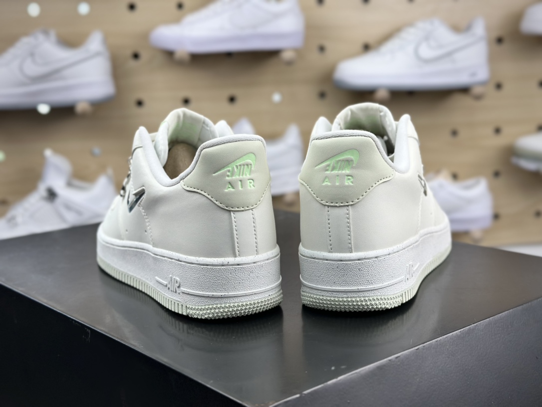 耐克Nike Air Force 1 '07 Next Nature SE ”Sea Glass/Light Silver”空军一号板鞋“海玻璃米白银小钩”FN8540-100