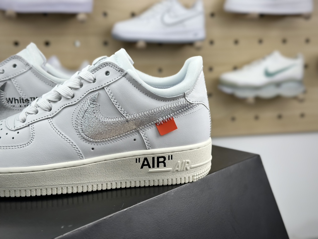 Off-White x Nike Air Force 1'07 Low”White AF100”空军一号板鞋“OW白银钩”AO4297-100