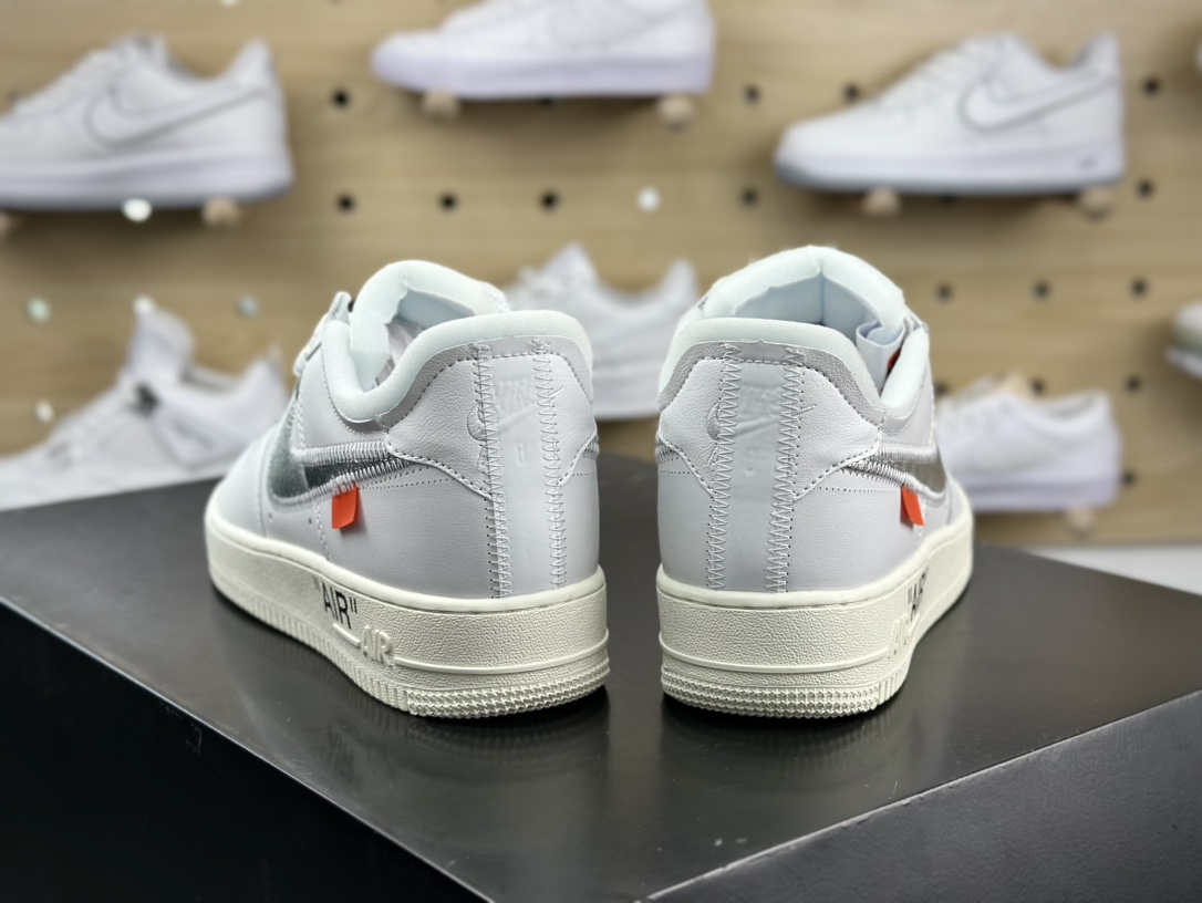 Off-White x Nike Air Force 1'07 Low”White AF100”空军一号板鞋“OW白银钩”AO4297-100