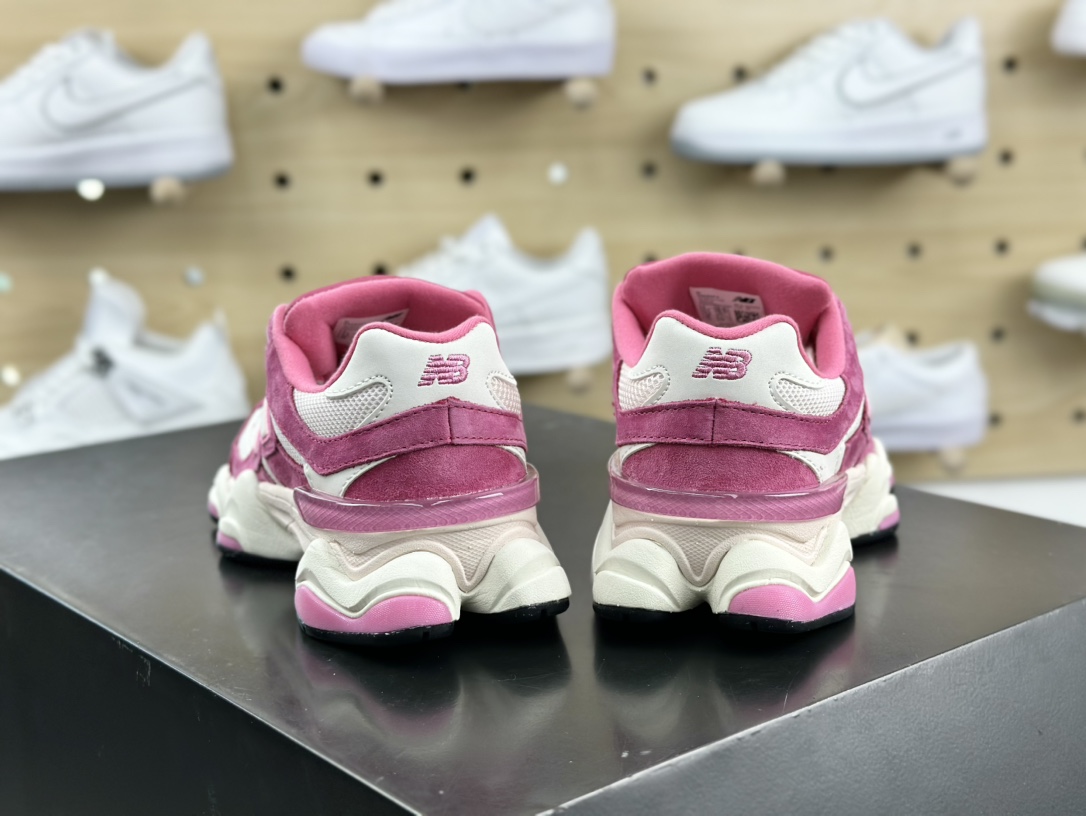 新百伦New Balance 9060”Rose Pink”系列复古跑步鞋“玫粉米白”U9060FP