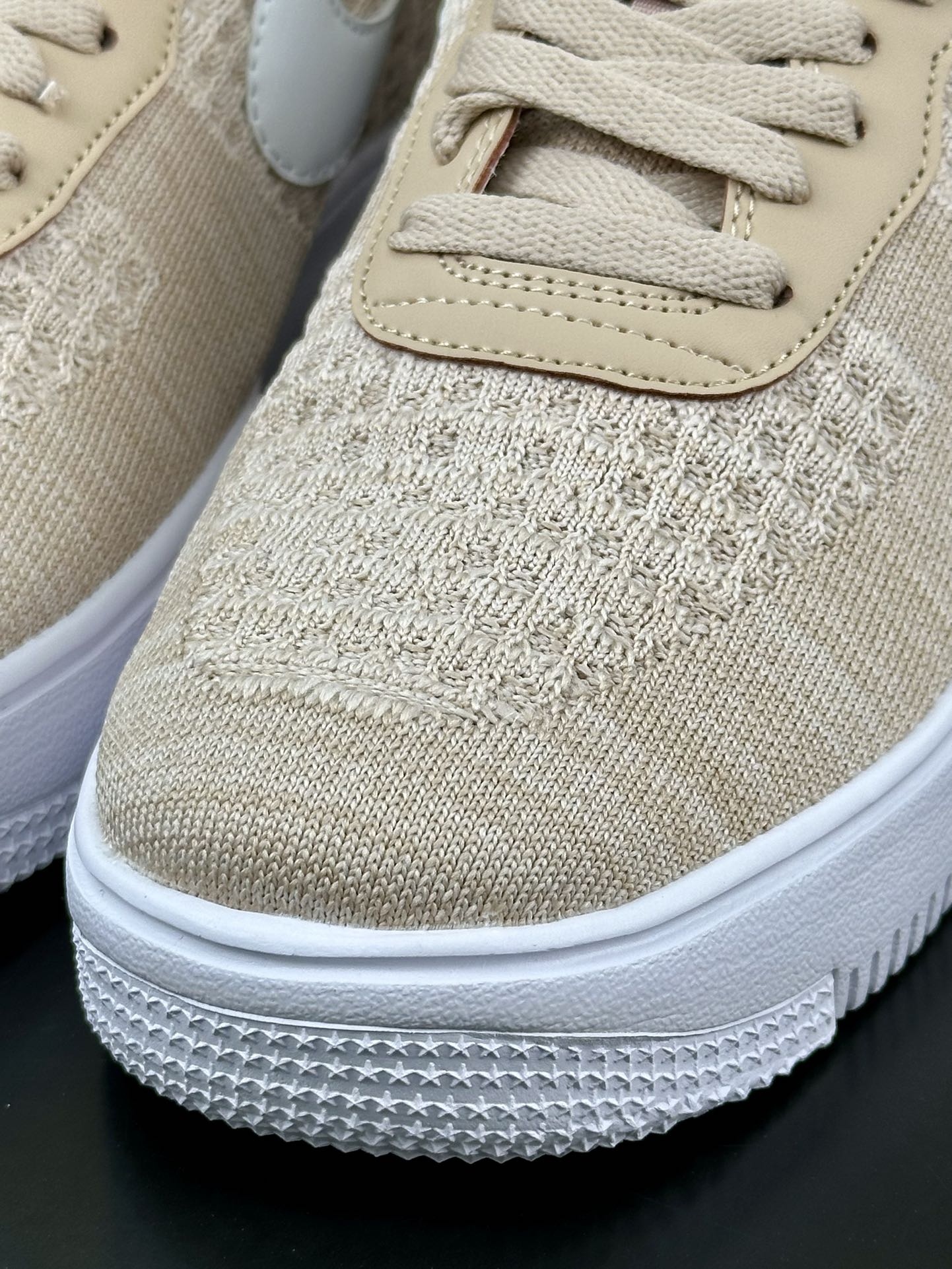 耐克Nike Air Force 1 Low Flyknit”Sand”2.0代空军一号板鞋“针织卡其沙粉白”CI0051-200