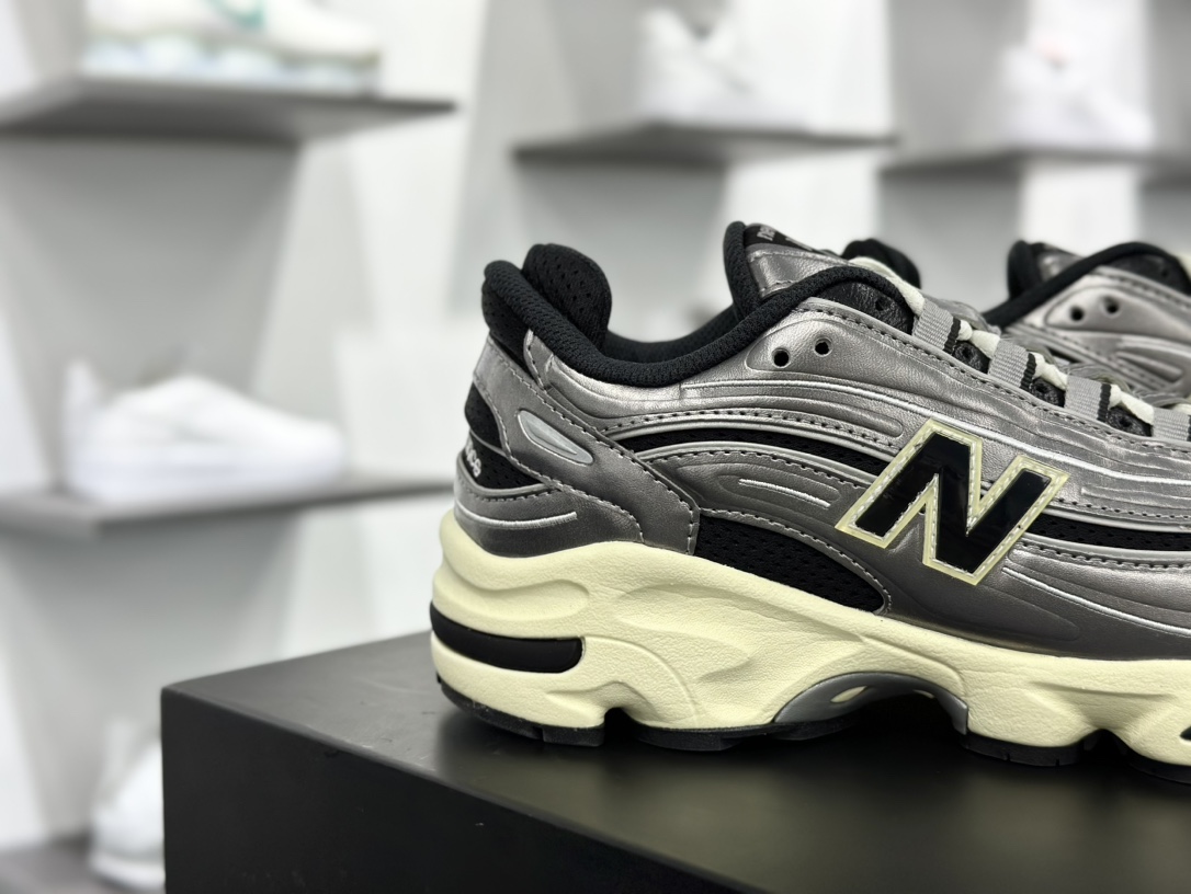 NB新百伦New Balance M1000”Silver Metallic”系列低帮慢跑鞋“金属钛钢银黑”M1000SL